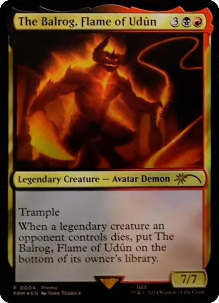 The Balrog, Flame of Udun [#0004 Deluxe Commander Kit] (LTR-P-FOIL)