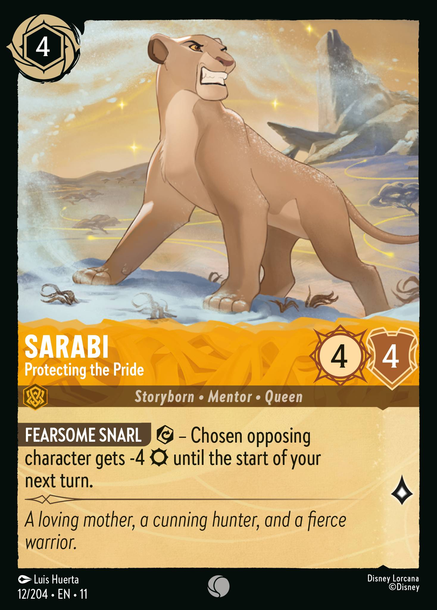 Sarabi - Protecting the Pride (012/204 - Winterspell)  Common