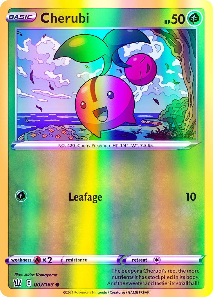 Cherubi - 007/163 (SWSH05) Common - Near Mint Reverse Holofoil