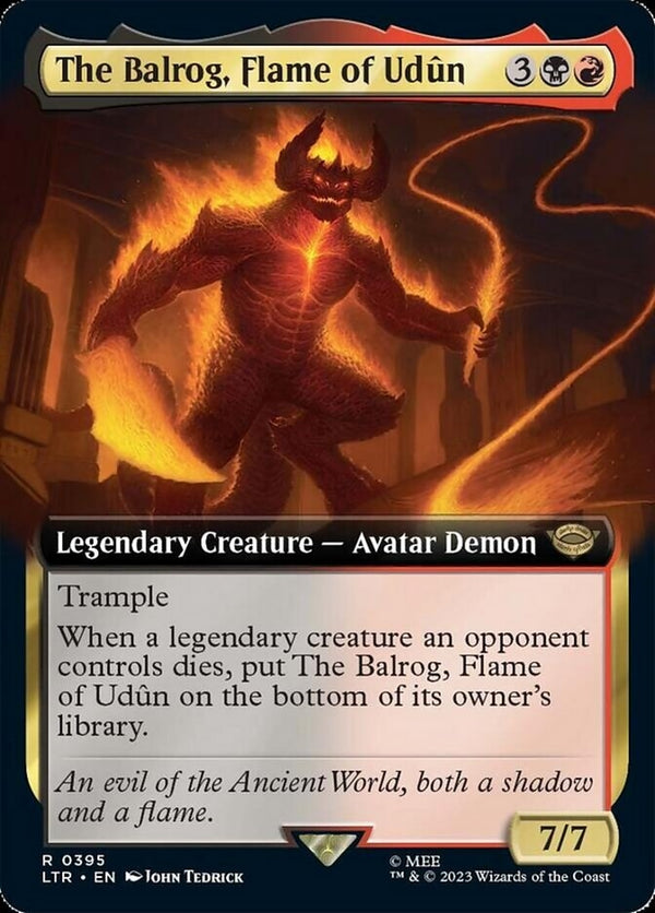 The Balrog, Flame of Udun [#0395 Extended Art] (LTR-R)