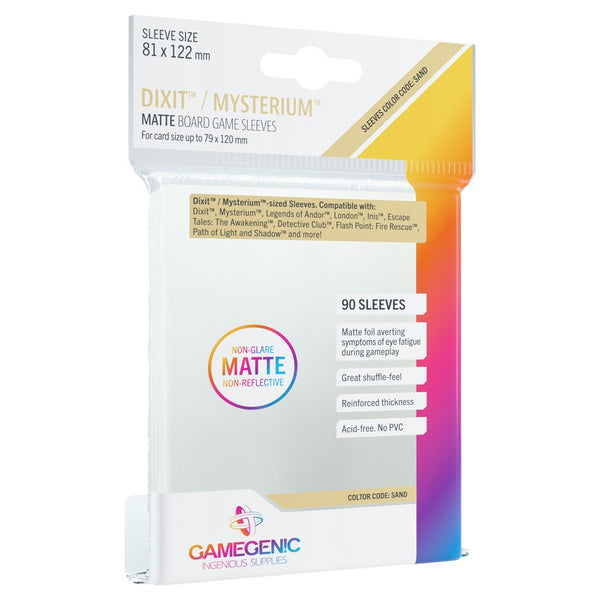 GameGenic: Matte Board Game Sleeves - Dixit / Mysterium (Sand 90ct)