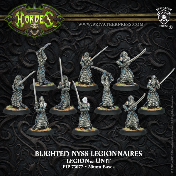 Hordes: Legion - Blighted Nyss Legionnaires, Unit (10 Metal)