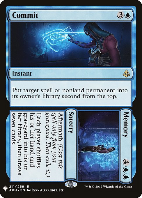 Commit // Memory [Mystery Booster #1537] (AKH-R)