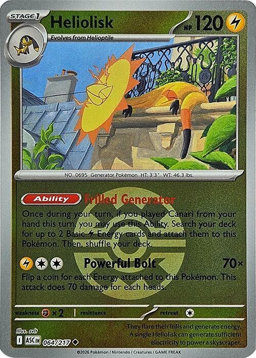 Heliolisk (Quick Ball) - 064/217 (ASC) Uncommon