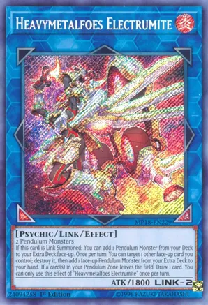 Heavymetalfoes Electrumite (MP18-EN229) Secret Rare