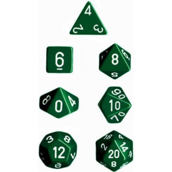 CHX25405: Opaque - Poly Set Green w/white (7)