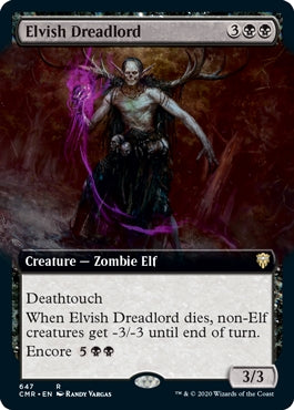 Elvish Dreadlord [#647 Extended Art] (CMR-R)