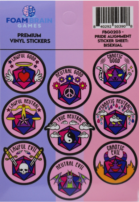 Pride Alignment Sticker Sheet: Bisexual