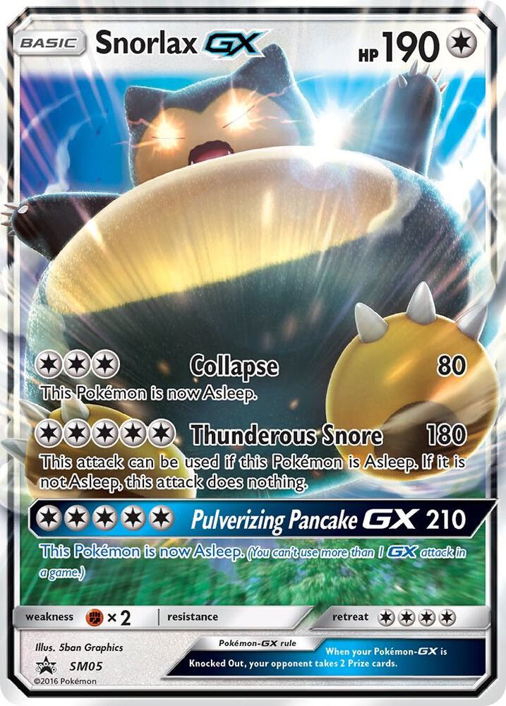 Snorlax GX - SM05 (SM:PR) Promo - Damaged Holofoil