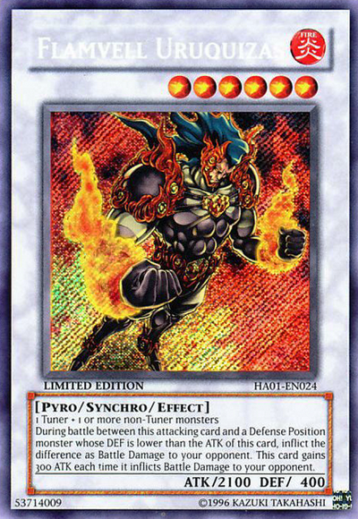 Flamvell Uruquizas (HA01-EN024) Secret Rare - Near Mint Limited Edition