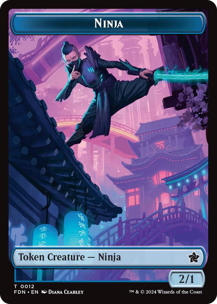 Kaito, Cunning Infiltrator [#0024] // Ninja [#0012] (T-FDN-FOIL)