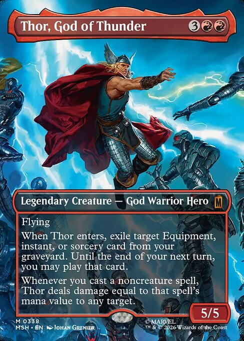 Thor, God of Thunder [ #0338 Borderless Scene ] (MSH-M)