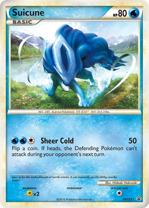 Suicune (HGSS21) Moderate Play