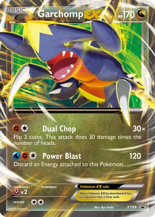 Garchomp EX - XY09 (XY:PR) Promo - Damaged Holofoil