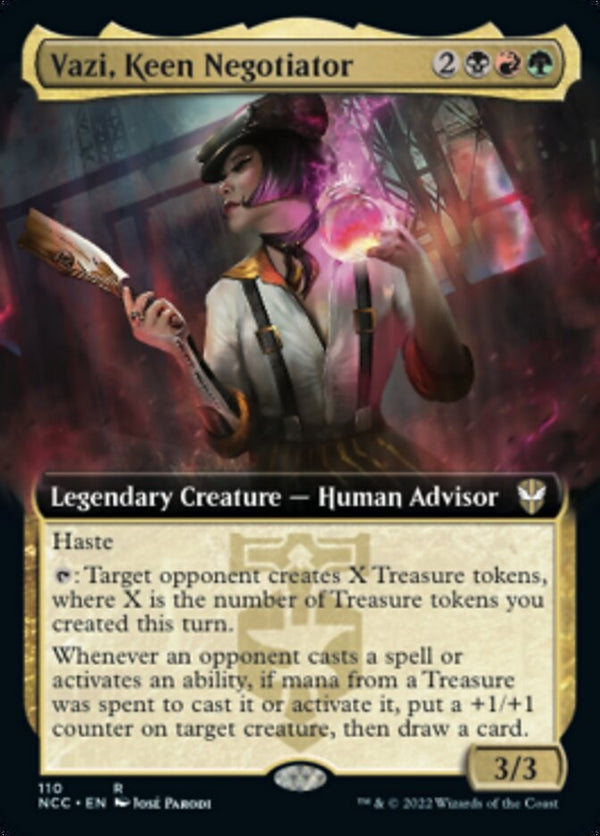 Vazi, Keen Negotiator [#110 Extended Art] (NCC-R)