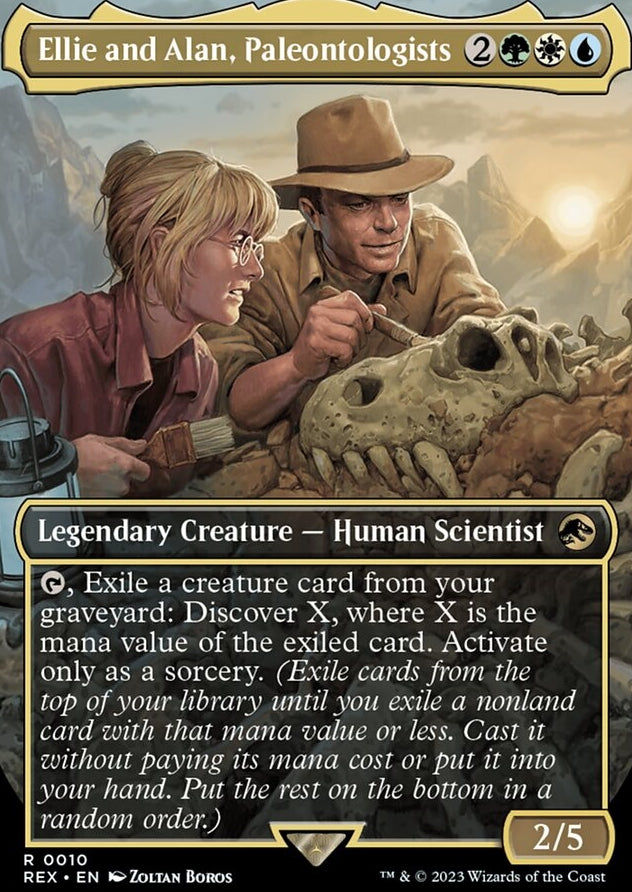 Ellie and Alan, Paleontologists [#0010 Borderless] (REX-R)