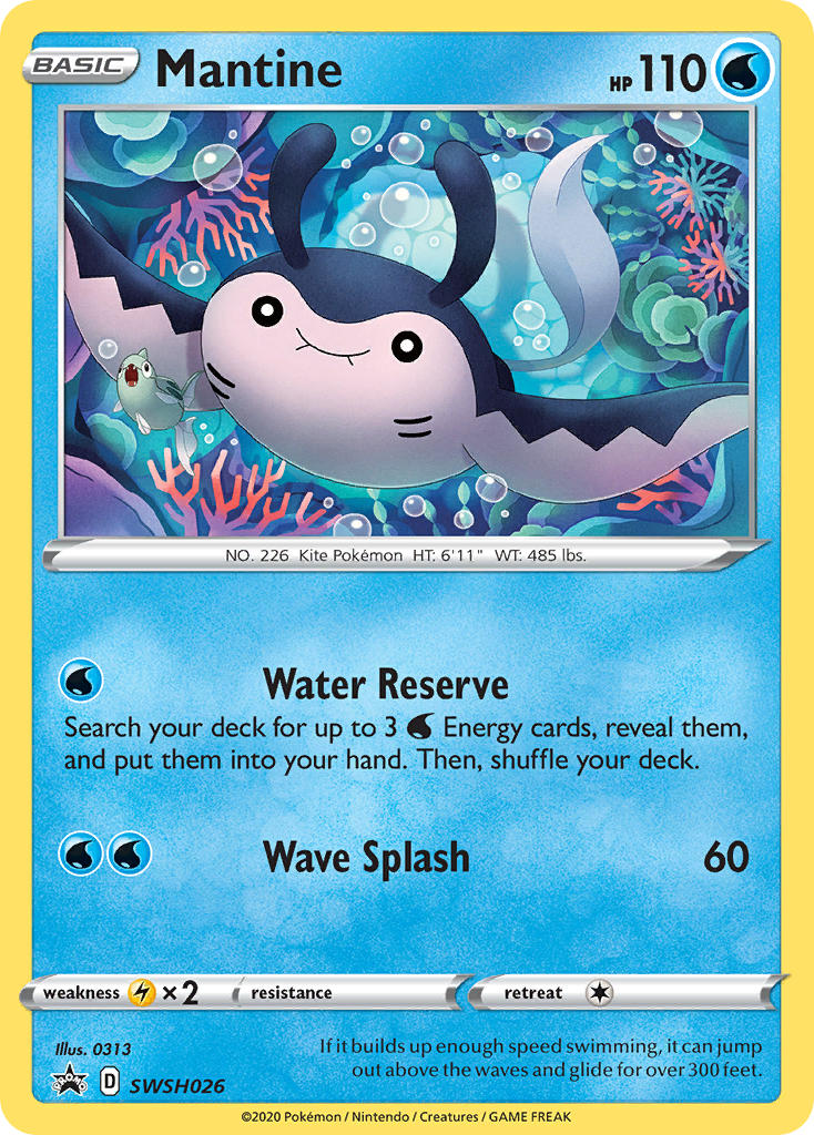 Mantine  - SWSH026 (SWSH:PR) Promo - Near Mint Holofoil