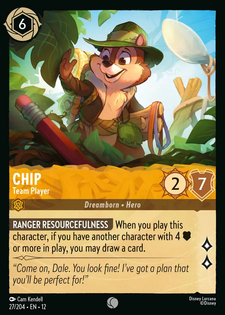 Chip - Team Player (027/204 - Wilds Unknown) Common