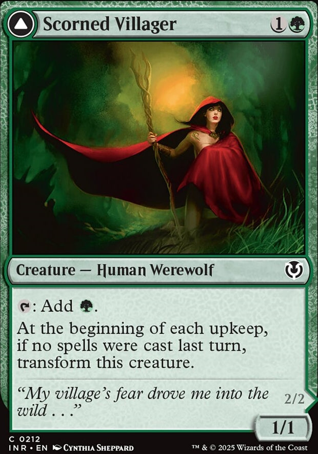 Scorned Villager // Moonscarred Werewolf [ #0212 ] (INR-C)