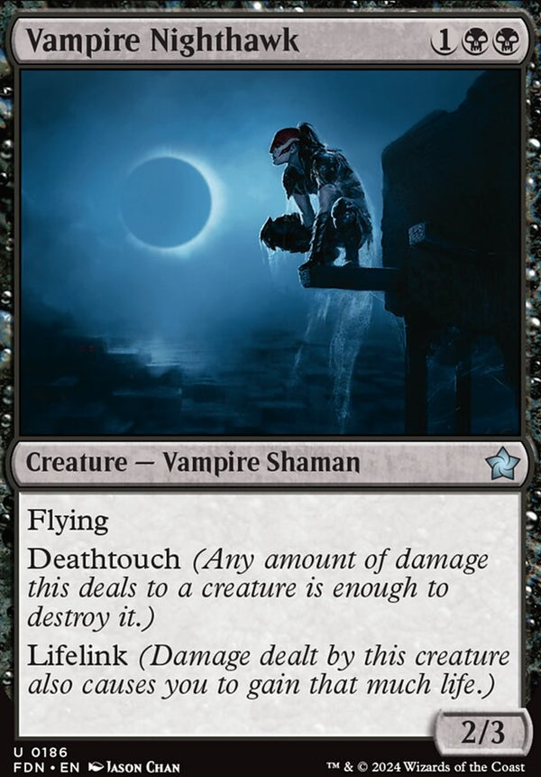 Vampire Nighthawk [#0186] (FDN-U-FOIL)