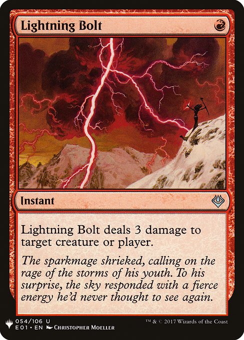 Lightning Bolt [Mystery Booster #1001] (E01-C)