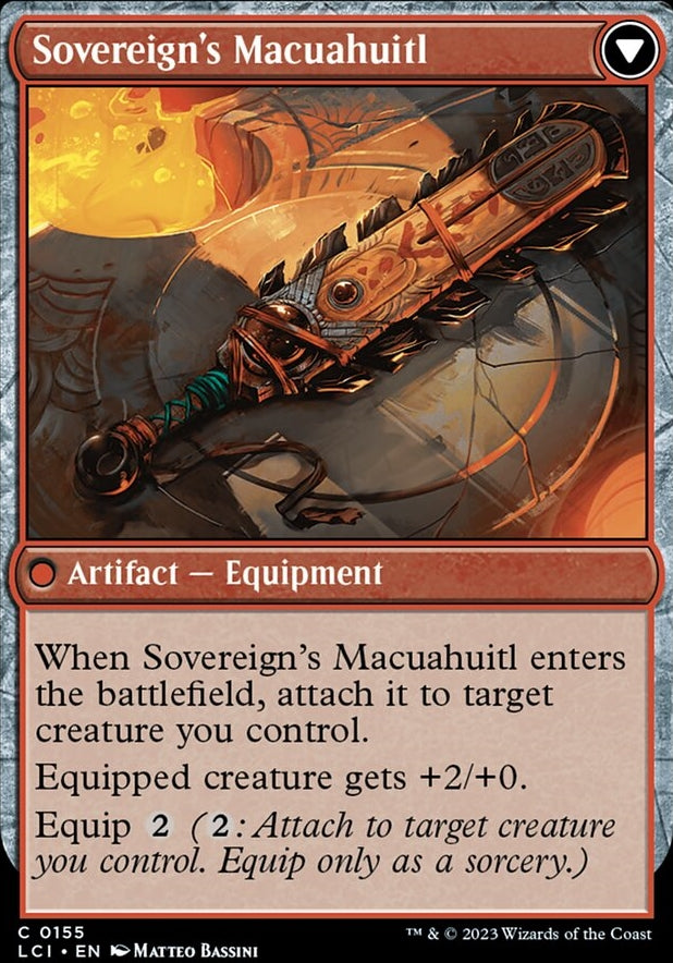 Idol of the Deep King // Sovereign's Macuahuitl [#0155] (LCI-C)