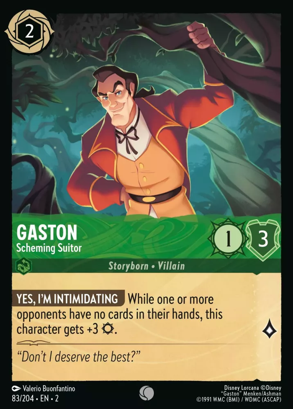 Gaston - Scheming Suitor (Rise of the Floodborn 83/204) Common - Near Mint