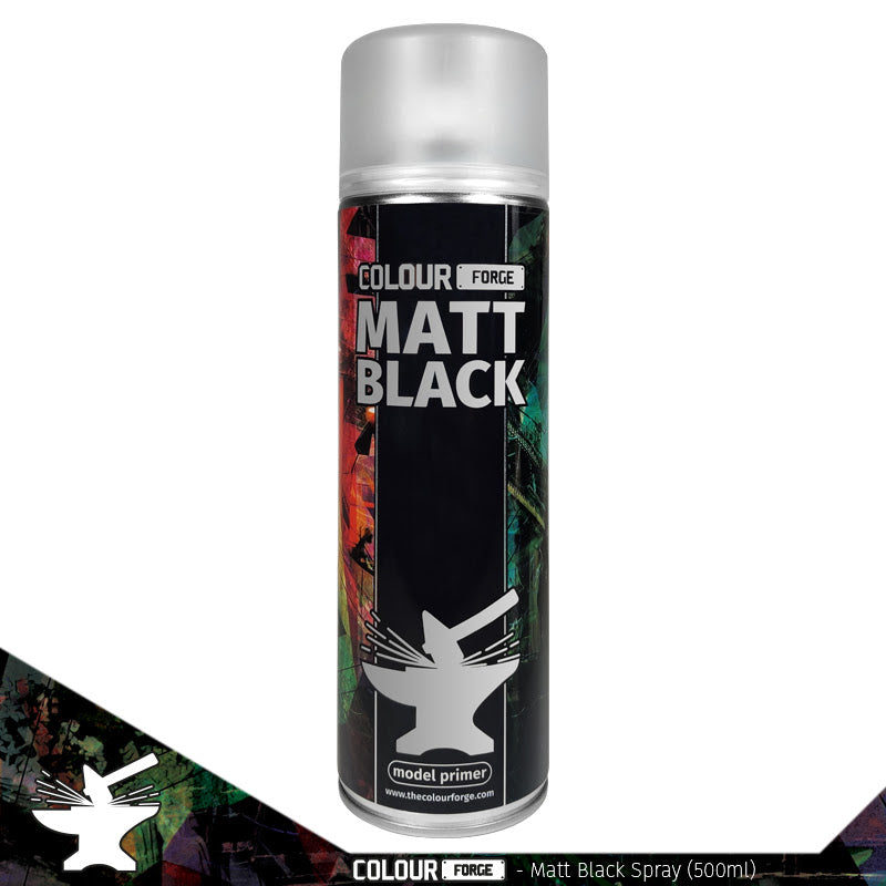 Colour Forge: Spray - Matt Black (500mL)