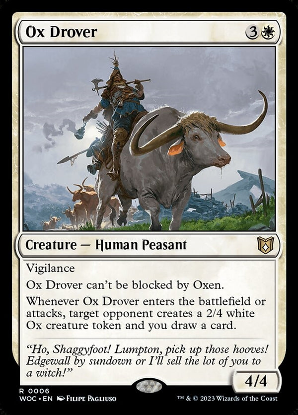 Ox Drover [#0006 New Commander Cards] (WOC-R)