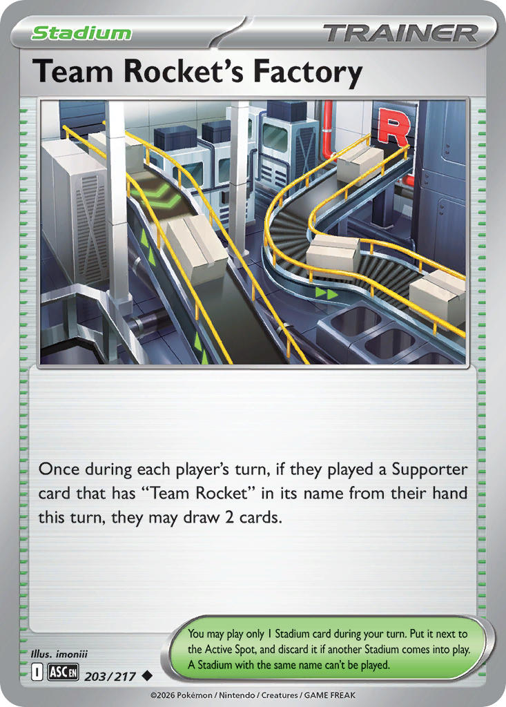 Team Rocket's Factory - 203/217 (ASC) Uncommon