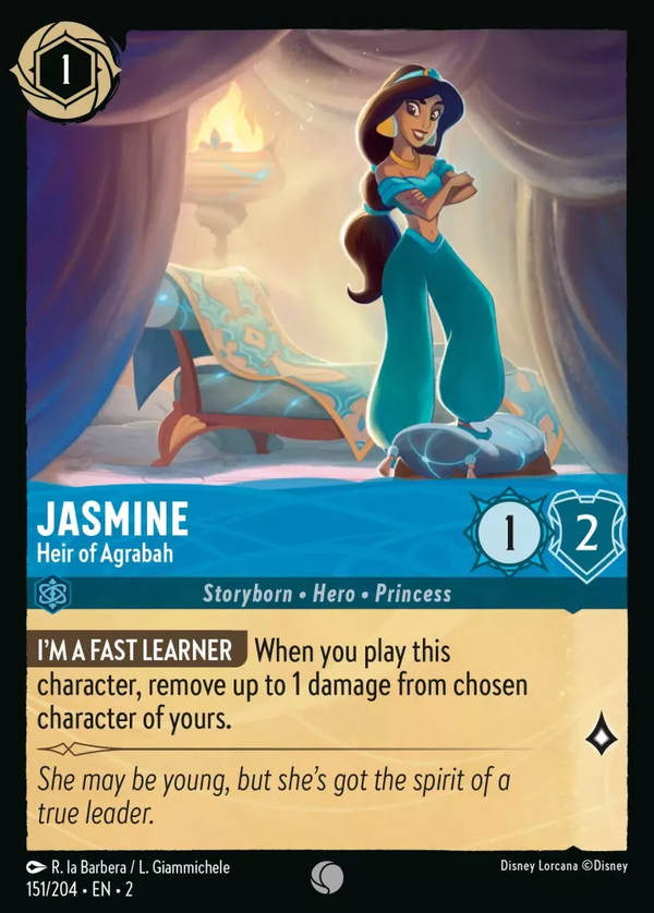 Jasmine - Heir of Agrabah (Rise of the Floodborn 151/204) Common - Near Mint