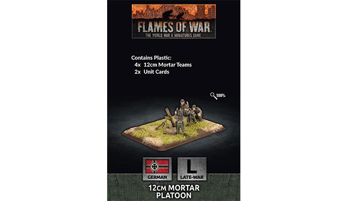 Flames of War: WWII: German (GE771) - 12cm Mortar Platoon (x6 Plastic) (9/14/19)