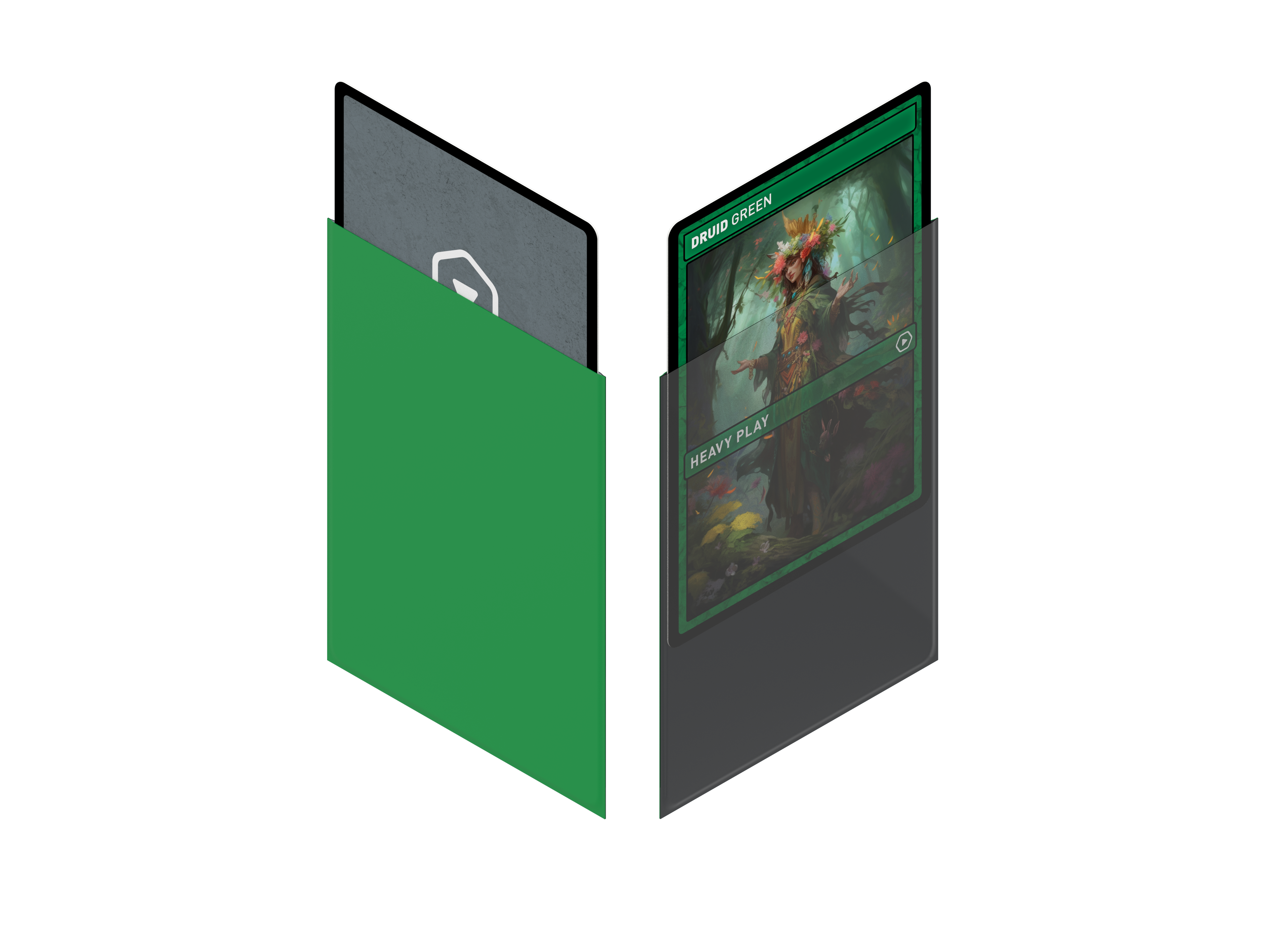 Heavy Play: SPIKE Sleeves - Standard 100 Druid Green