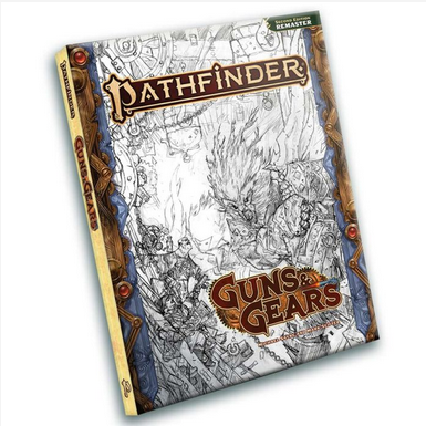 Pathfinder 2nd Edition RPG: Sketch Cover - Guns & Gears (Remastered)