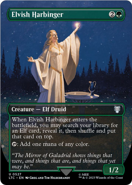 Elvish Harbinger [#0527 Holiday Collector Boosters] (LTC-U-FOIL)