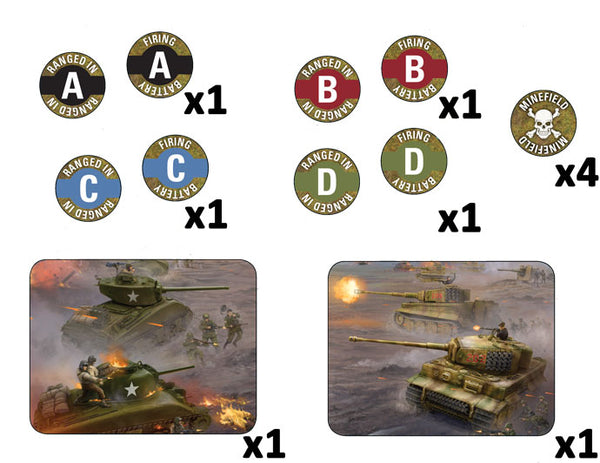 Flames of War: WWII: Tokens (TK103) - Late War Mission Set (4th Edition)