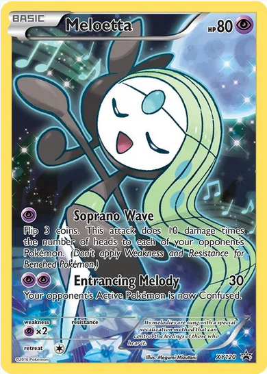 Meloetta - XY120 (XY:PR) Promo - Light Play Holofoil