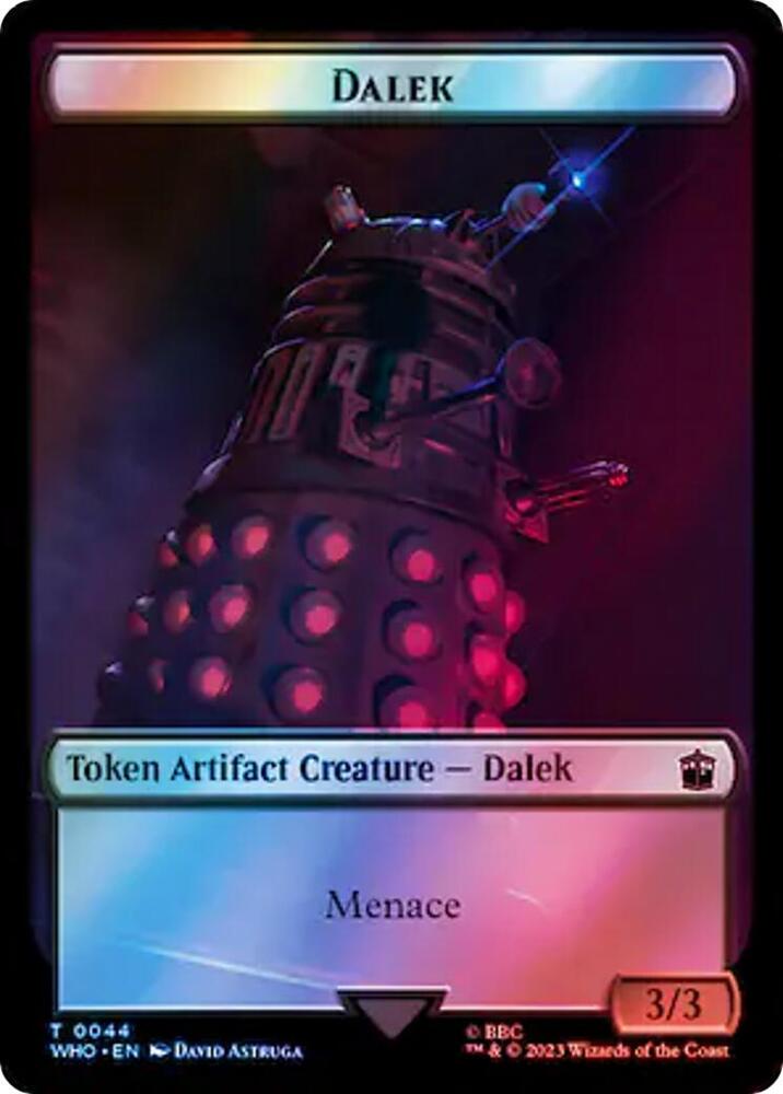 Dalek [#0044] // Alien Warrior [#0046] (WHO-T-Surge Foil)