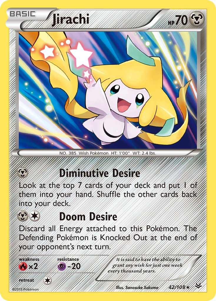 Jirachi - 042/108 (ROS) Holo Rare - Near Mint Holofoil