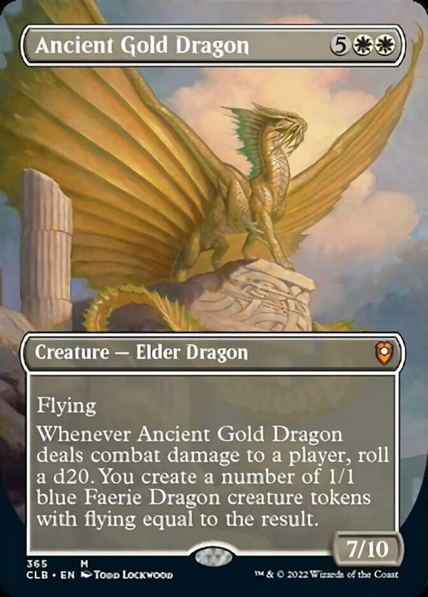 Ancient Gold Dragon [#365 Alternate-Art Borderless] (CLB-M)