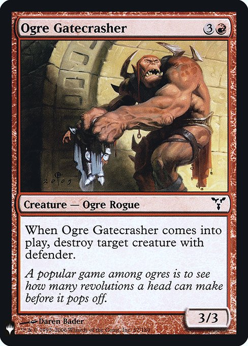 Ogre Gatecrasher [Mystery Booster Retail Foils #056] (DIS-C-FOIL)