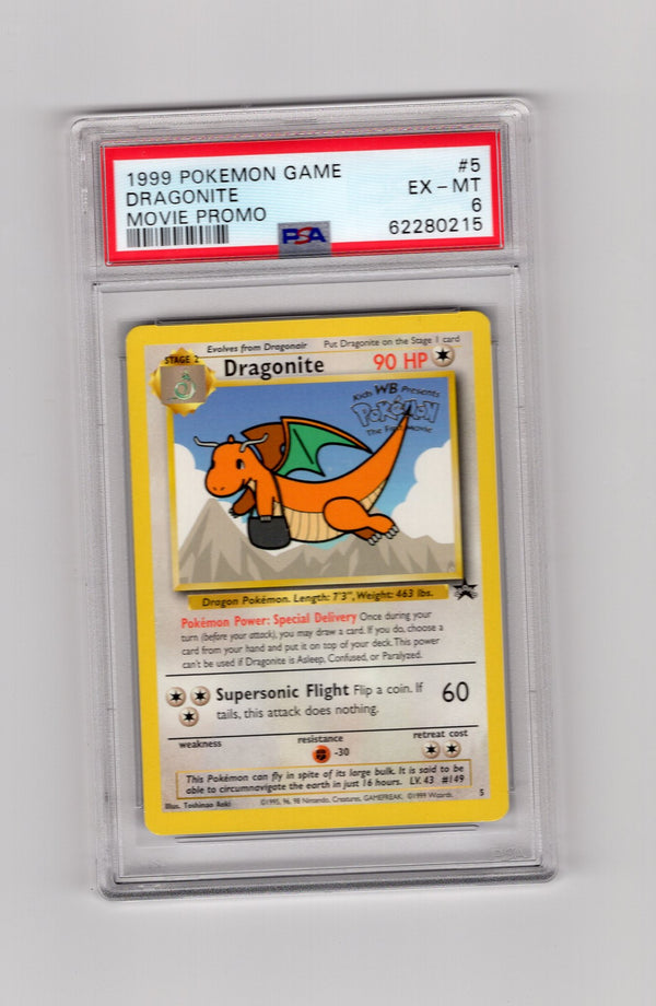 Dragonite - 005 (BSP) Promo - Moderate Play (Graded - PSA 6)