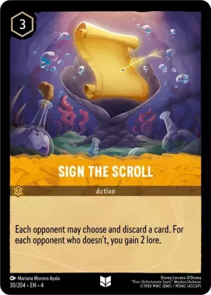 Sign the Scroll (Ursula's Return 030/204) Uncommon - Near Mint