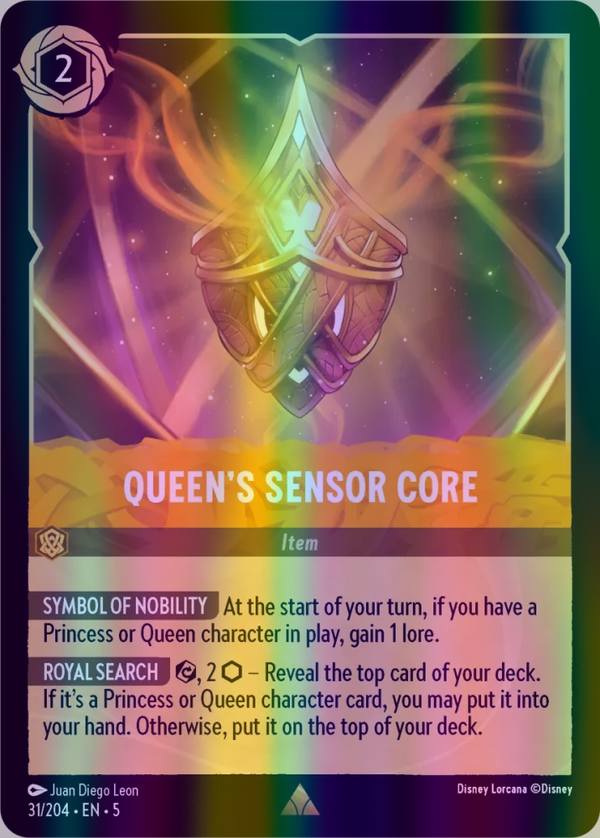 Queen's Sensor Core (Shimmering Skies 031/204) Rare - Near Mint Cold Foil