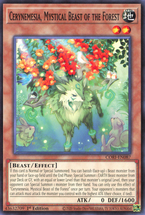 Cerynemesia, Mystical Beast of the Forest (CORI-EN087)