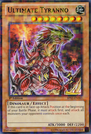 Ultimate Tyranno (Mosaic Rare) (BP02-EN045) Mosaic Rare - Near Mint 1st Edition