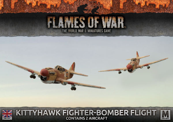 Flames of War: WWII: British (BBX46) - Kittyhawk Fighter-Bomber Flight (Mid)