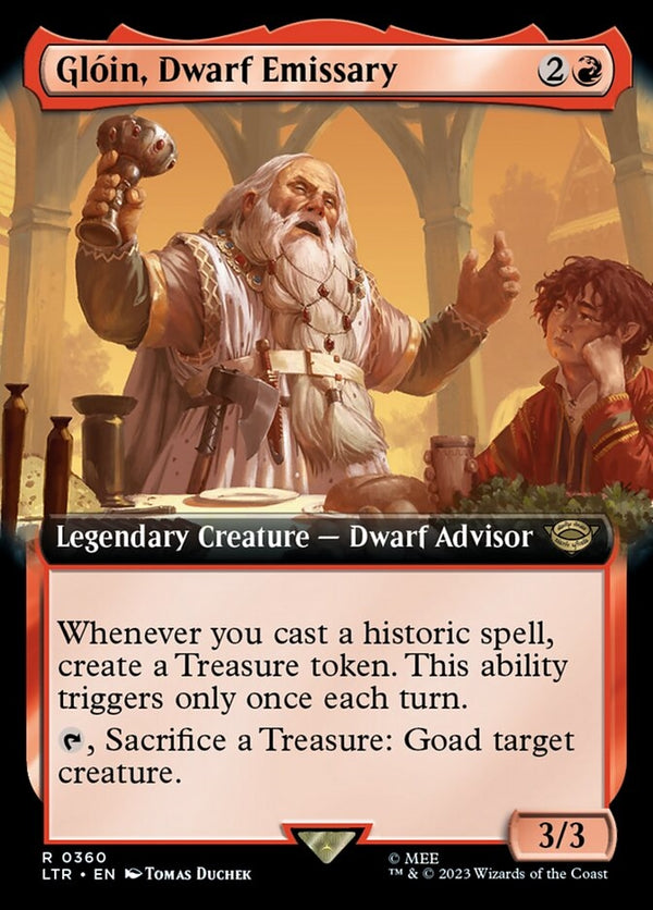 Gloin, Dwarf Emissary [#0360 Extended Art] (LTR-R)