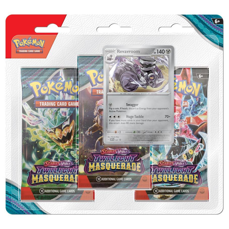 Pokemon TCG: S&V06 Twilight Masquerade - 3 Pack Blister