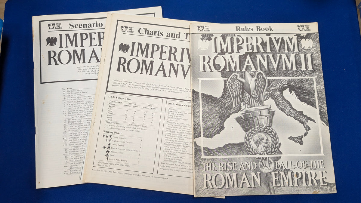 West End Games (10030) Imperivm Romanvm II - Rise and Fall fo the Roman Empire (USED) Punched but Complete